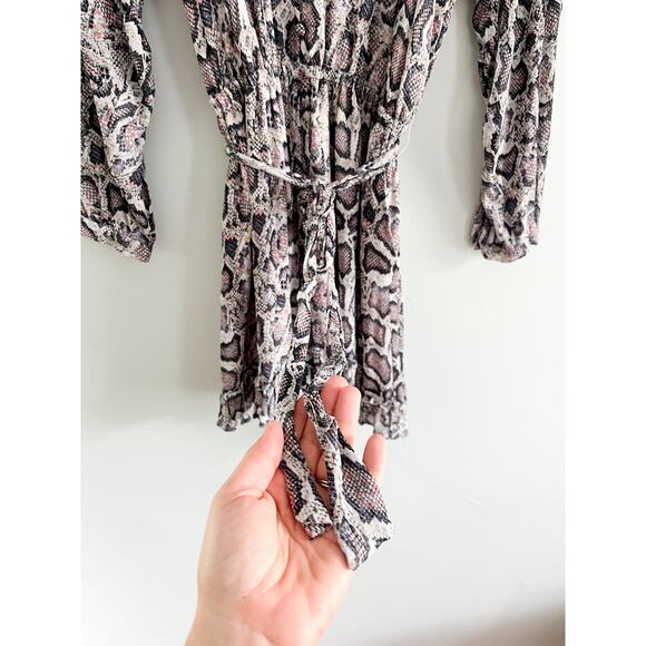 AllSaints | Kaylee Misra Snake Skin Playsuit / Romper | Sz 4 - Picture 4 of 11